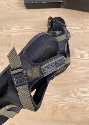 Haki Renkli Erkek Velcro Bantlı Sandalet - Görsel 8