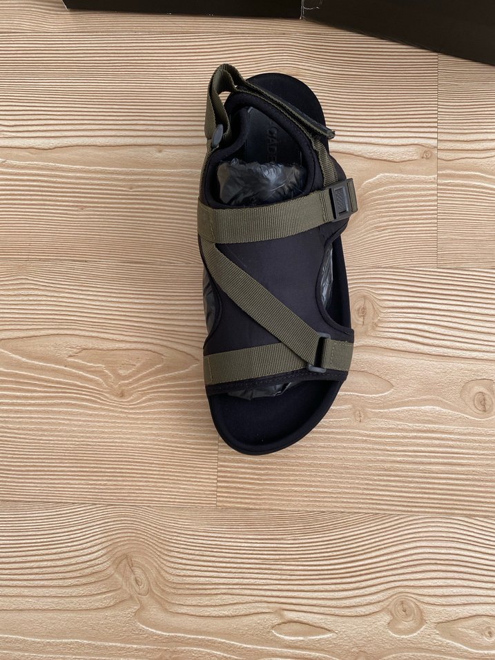 Haki Renkli Erkek Velcro Bantlı Sandalet - Görsel 3