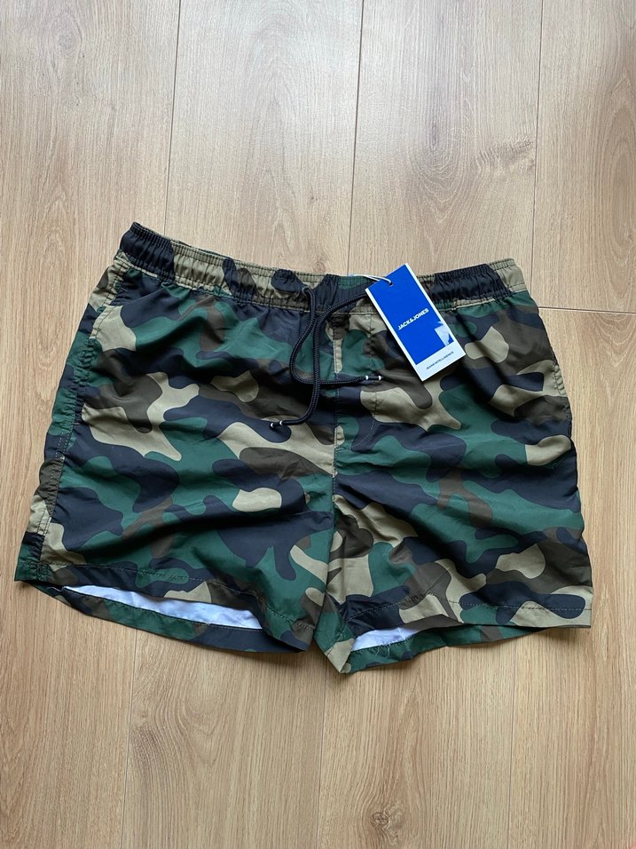 Jack&jones marka Kamuflaj Desenli Erkek Kemerli Şort - Görsel 2