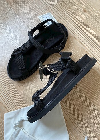 Erkek Siyah Cırt Cırtlı Sandalet - Görsel 15