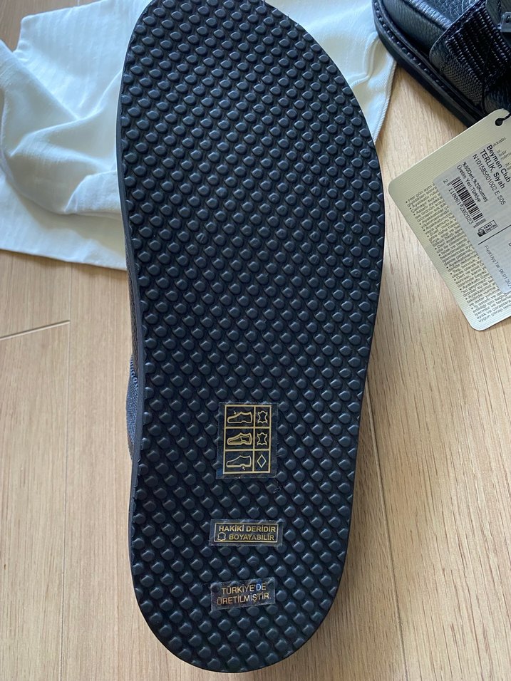 Siyah Erkek Minimalist Tokalı Sandalet - Görsel 5