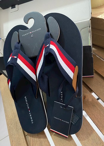 Tommy Hilfiger Erkek Lacivert Parmak Arası Terlik - Görsel 4