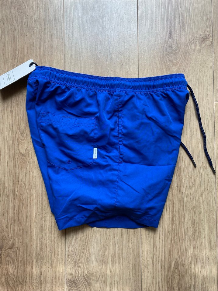 Erkek Mavi Mini Yüzme Şortu - Görsel 2