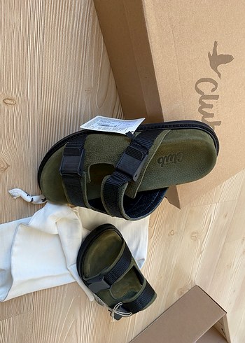 Yeşil Erkek Kauçuk Toka Detaylı Sandalet - Görsel 12