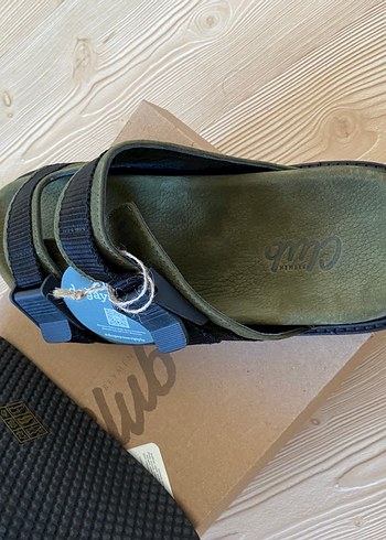 Yeşil Erkek Kauçuk Toka Detaylı Sandalet - Görsel 11