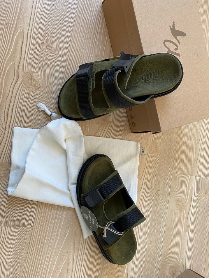 Yeşil Erkek Kauçuk Toka Detaylı Sandalet - Görsel 4