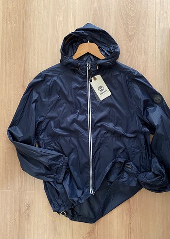 Erkek Lacivert Parlak Kapüşonlu Ceket - Görsel 10