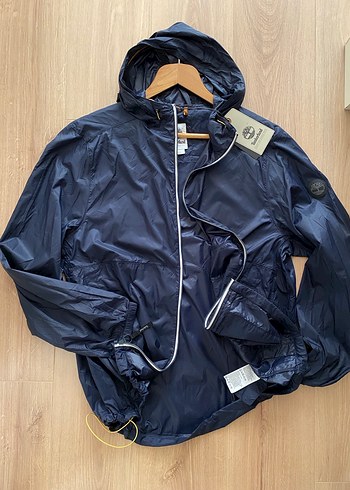 Erkek Lacivert Parlak Kapüşonlu Ceket - Görsel 12