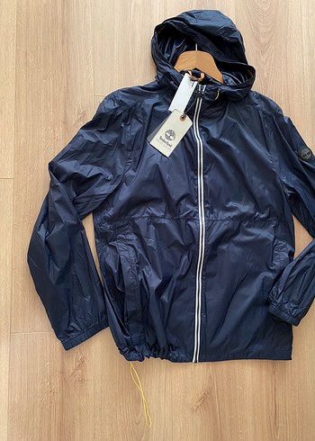 Erkek Lacivert Parlak Kapüşonlu Ceket - Görsel 5