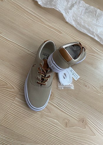 Bej Erkek Spor Ayakkabı Bağcıkları - Görsel 6