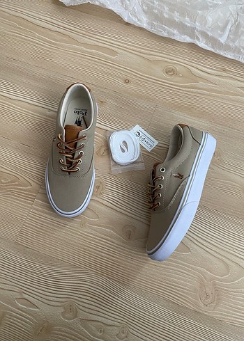 Bej Erkek Spor Ayakkabı Bağcıkları - Görsel 8