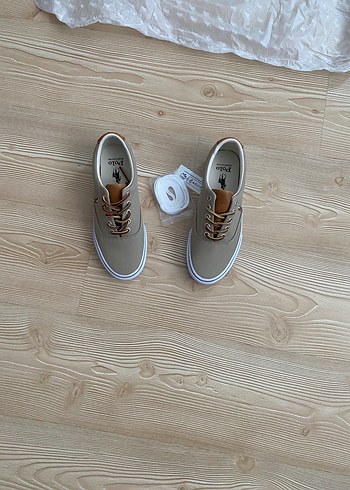 Bej Erkek Spor Ayakkabı Bağcıkları - Görsel 3