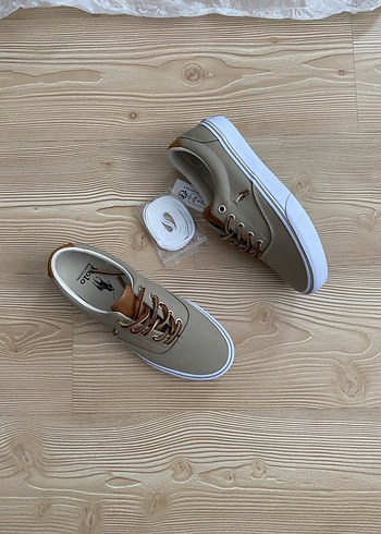 Bej Erkek Spor Ayakkabı Bağcıkları - Görsel 5