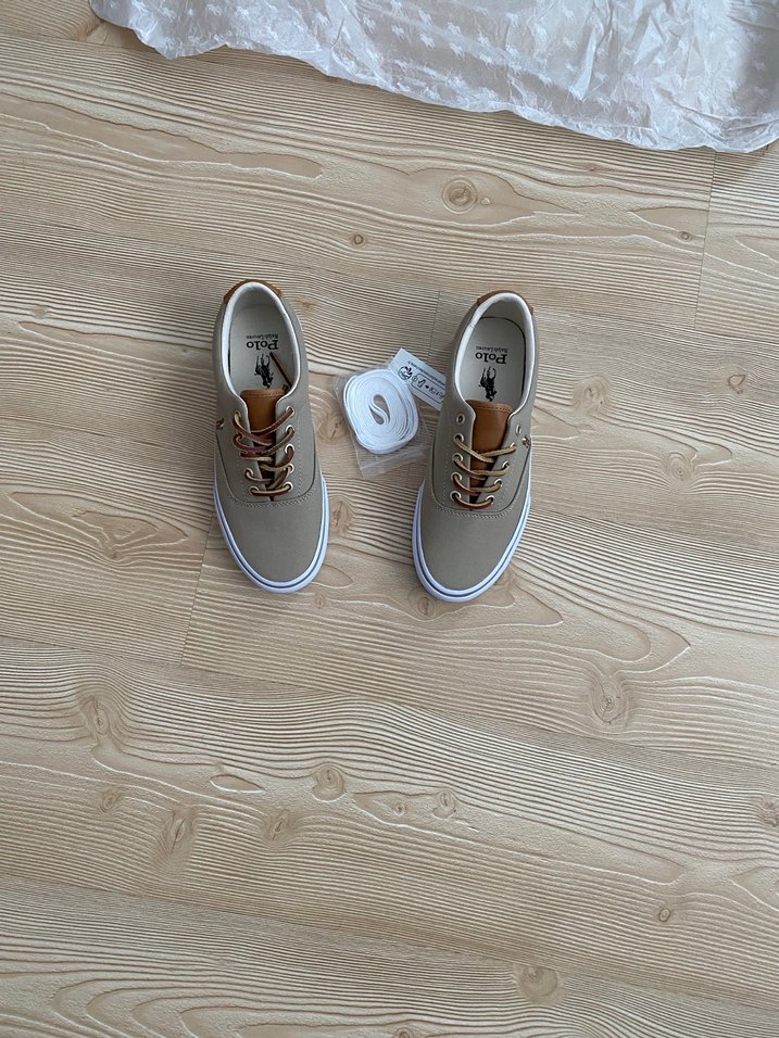 Bej Erkek Spor Ayakkabı Bağcıkları - Görsel 3