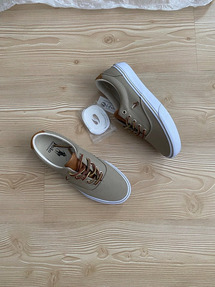 Bej Erkek Spor Ayakkabı Bağcıkları - Görsel 5