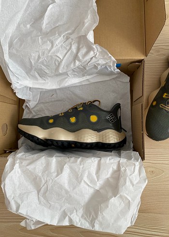 Erkek Sarı Outdoor Spor Ayakkabı Velcro - Görsel 5