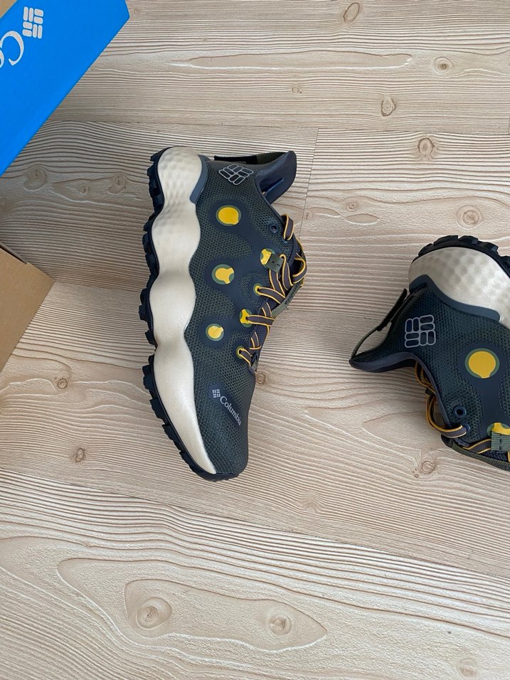 Erkek Sarı Outdoor Spor Ayakkabı Velcro - Görsel 3