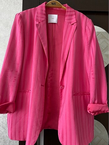 Pembe blazer ceket