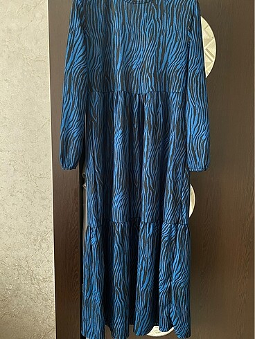 Günlük zebra elbise