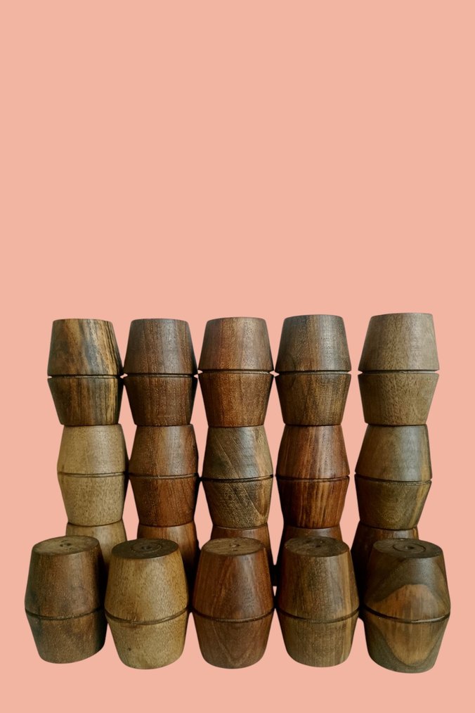 Koyu Bej Ahşap Oyuncak Seti - Görsel 3