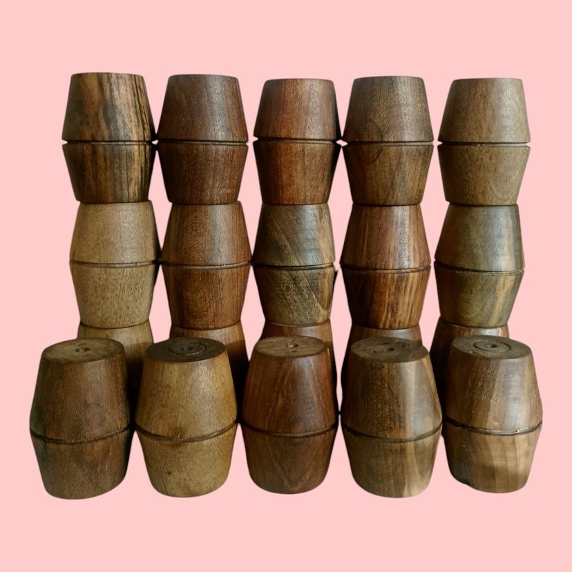 Koyu Bej Ahşap Oyuncak Seti - Görsel 2