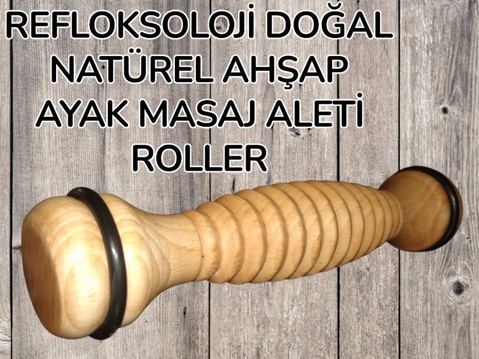 Doğal Ahşap Refleksoloji Ayak Masaj Aleti - Görsel 3