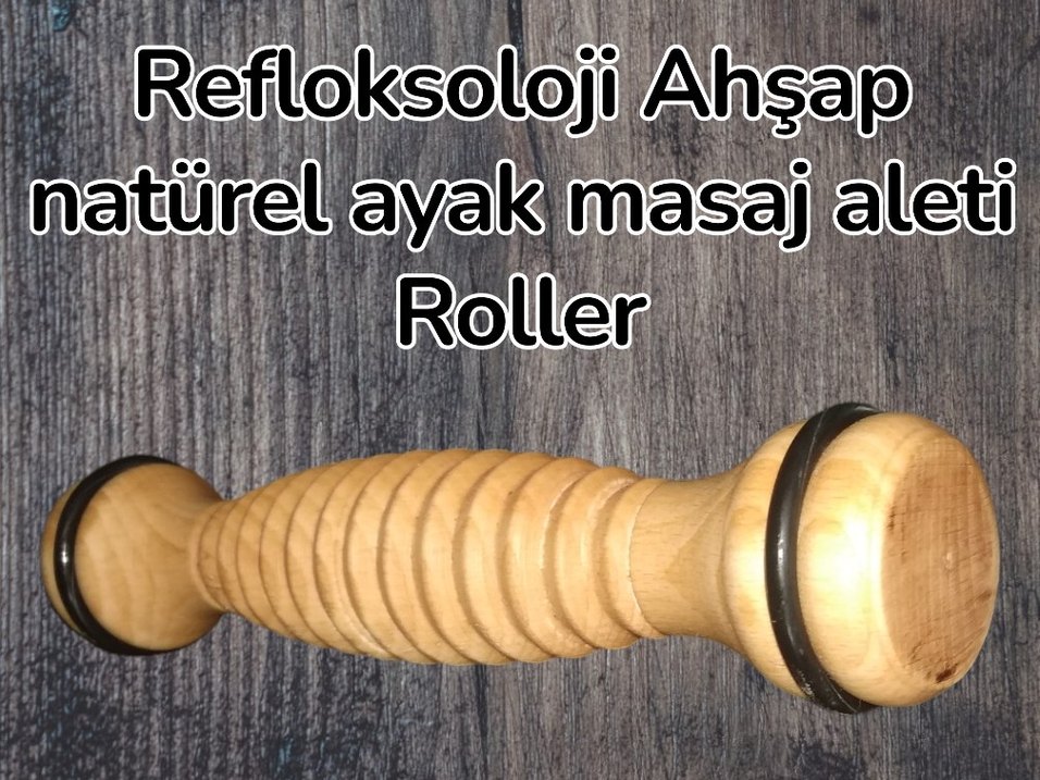 Doğal Ahşap Refleksoloji Ayak Masaj Aleti - Görsel 2