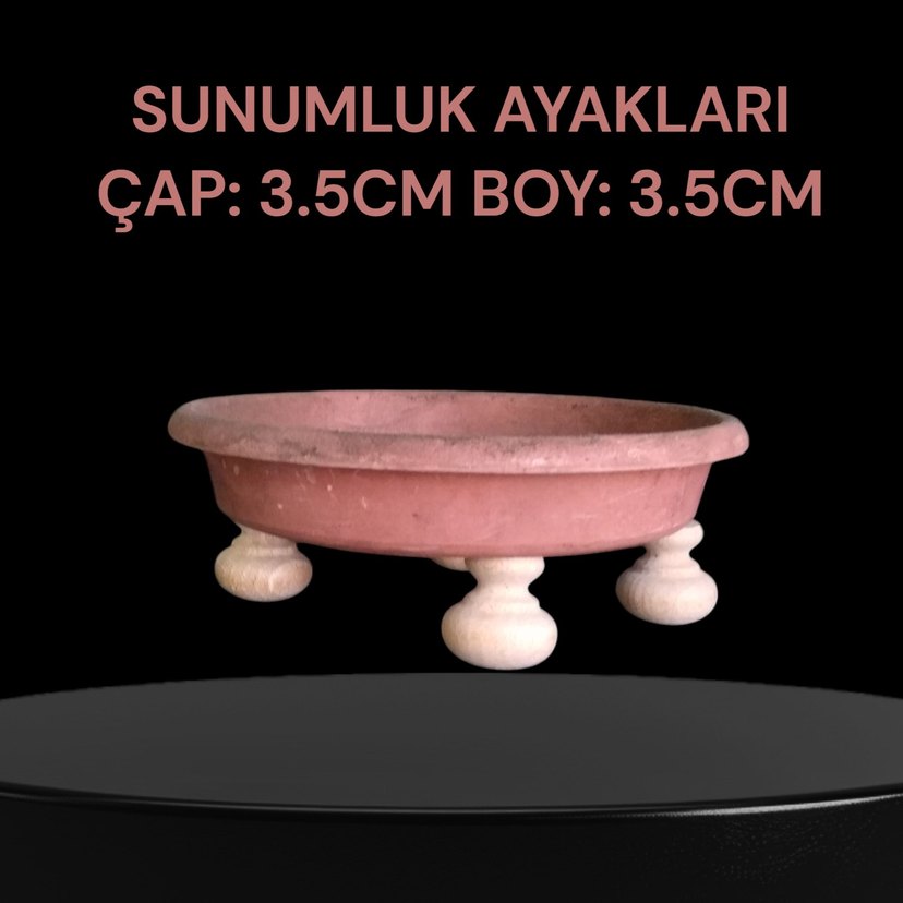 Beyaz Ahşap Sunumluk Ayakları 3.5x3.5 cm - Görsel 2
