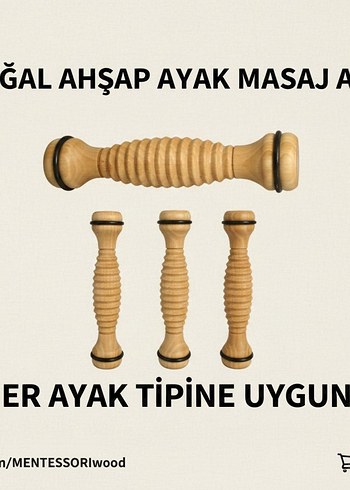 Doğal Ahşap Ayak Masaj Aleti - Taksicilere Özel - Görsel 3