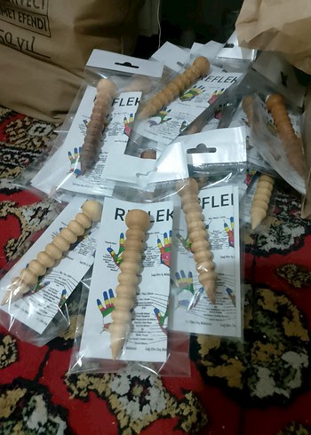 Doğal Şifa Refleksoloji Ahşap Masaj Aleti - Görsel 2