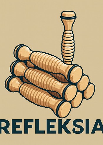 Bej ve Gri Ahşap Oyuncak AYAK MASAJ ALETİ - Görsel 4