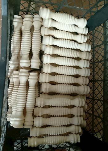 Bej ve Gri Ahşap Oyuncak AYAK MASAJ ALETİ - Görsel 6