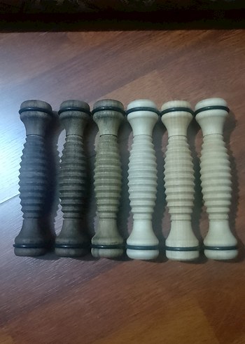 Bej ve Gri Ahşap Oyuncak AYAK MASAJ ALETİ - Görsel 8