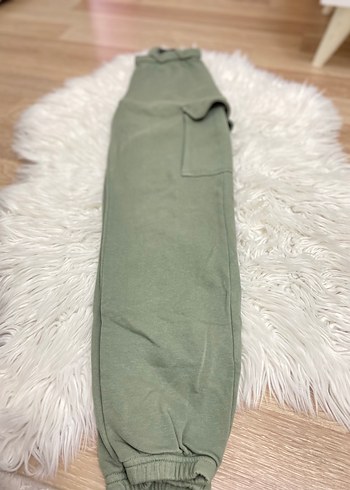 HM Kız Çocuk Haki Rahat Kesim Sweatpant - Görsel 4