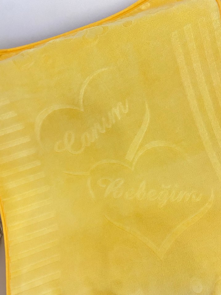 Pastel Sarı Çocuk Battaniyesi - Görsel 2
