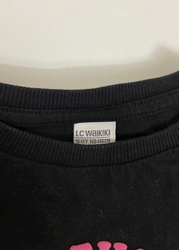 Kız Çocuk Siyah Renkli Baskılı Tişört - Görsel 2