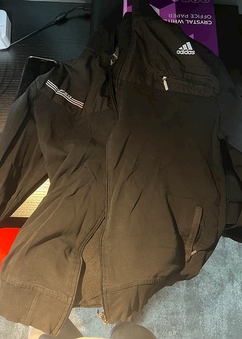 Adidas Siyah Fermuarlı Ceket - Görsel 4