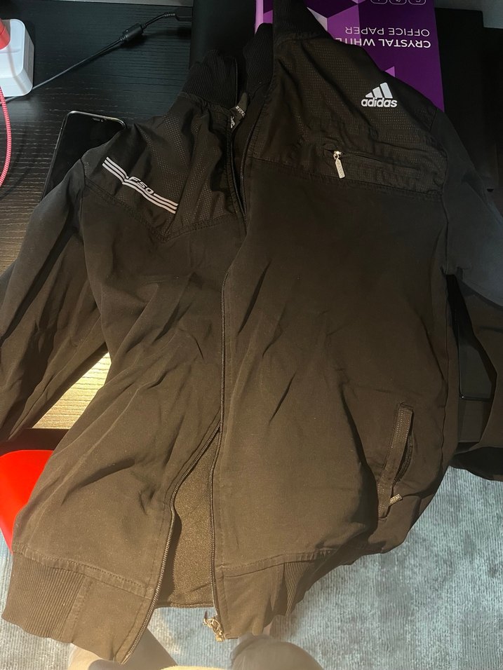 Adidas Siyah Fermuarlı Ceket - Görsel 4