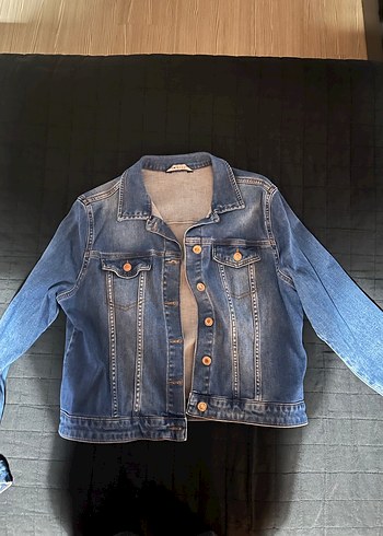 LCW Düğmeli Mavi Kadın Denim Ceket - Görsel 4