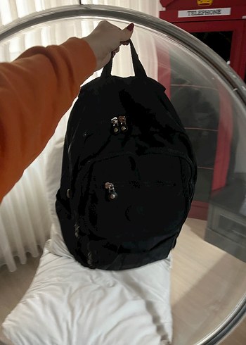 Siyah Kemerli okul çantası - Görsel 5