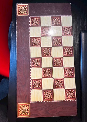 Kahverengi Ahşap Tavla Seti - Görsel 5