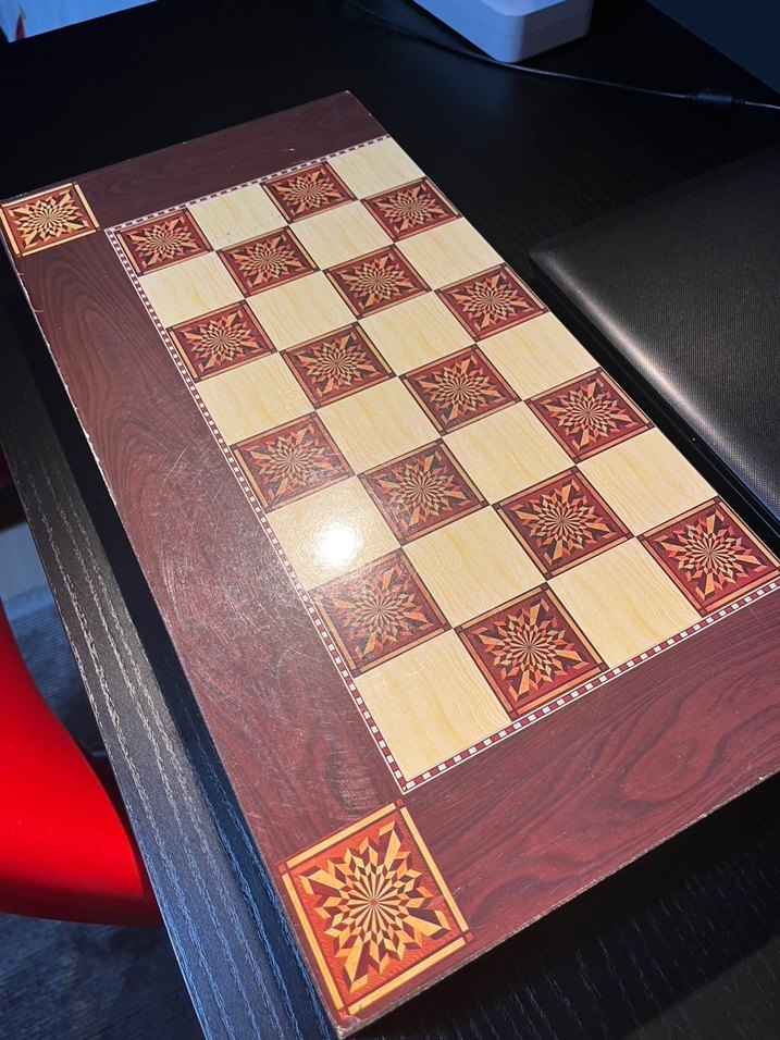 Kahverengi Ahşap Tavla Seti - Görsel 3