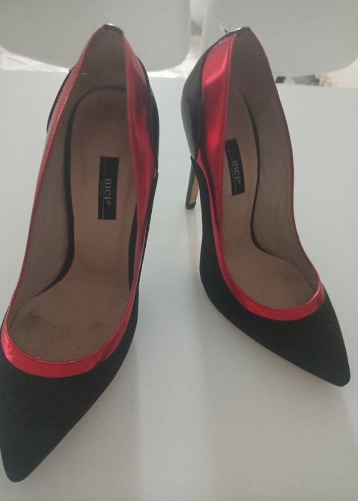 Inci topuklu ayakkabı 1 kere giyildi 0 dan farksiz - Görsel 4