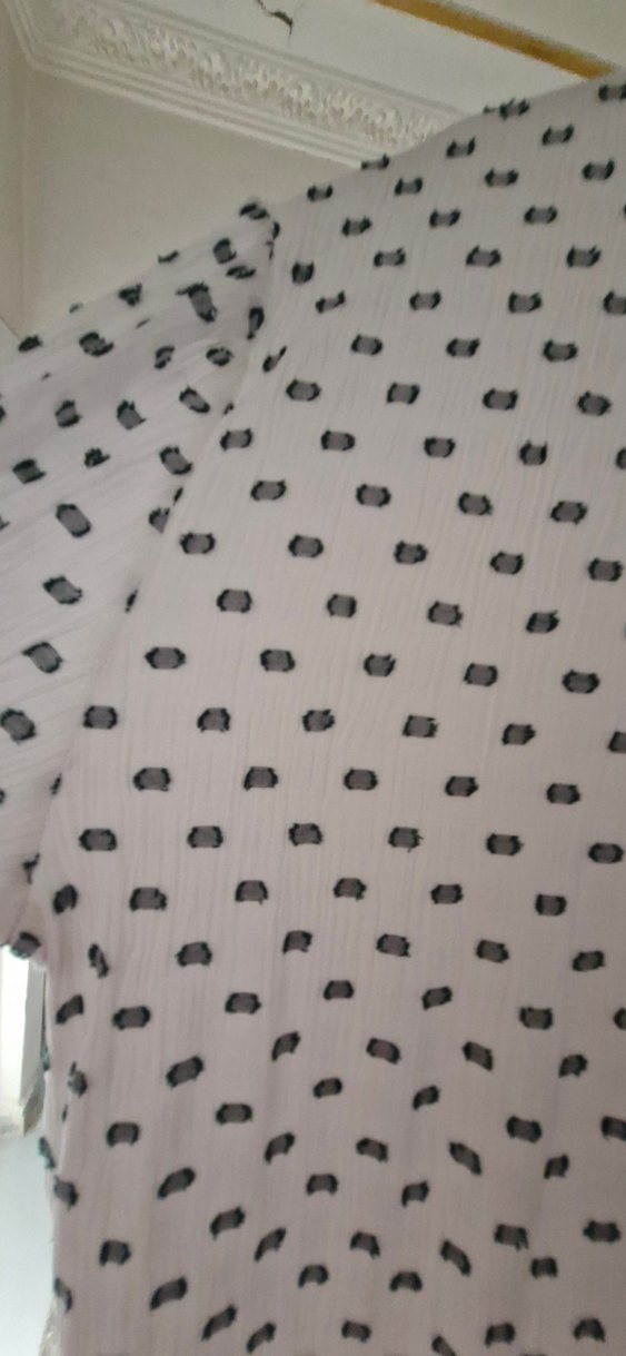 Uzun Kollu Bohem Beyaz Uzun Elbise - Görsel 3