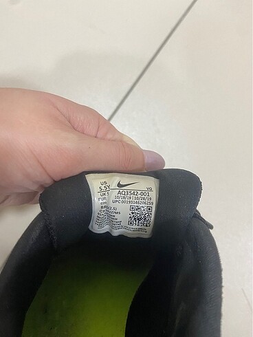 38 Beden siyah Renk Nike spor ayakkabı