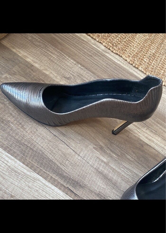 Lame Elle topuklu ayakkabı - Görsel 2