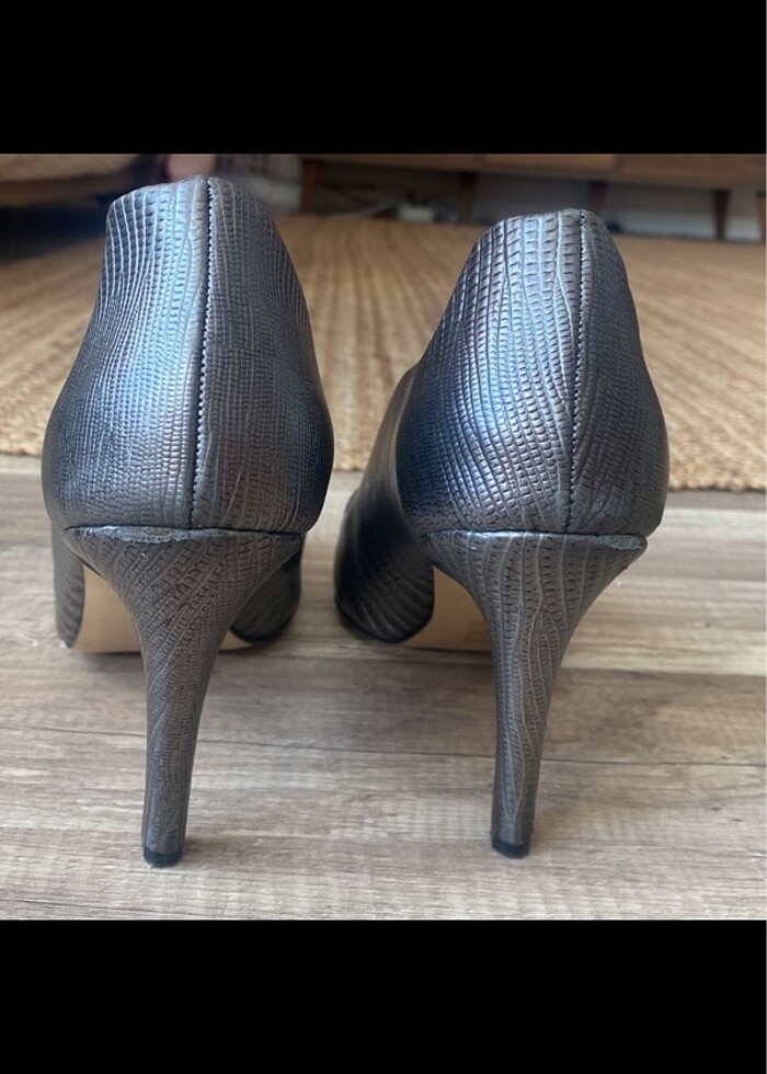 Lame Elle topuklu ayakkabı - Görsel 4