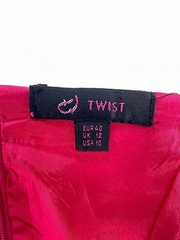 40 Beden pembe Renk Twist Kısa Elbise %70 İndirimli.