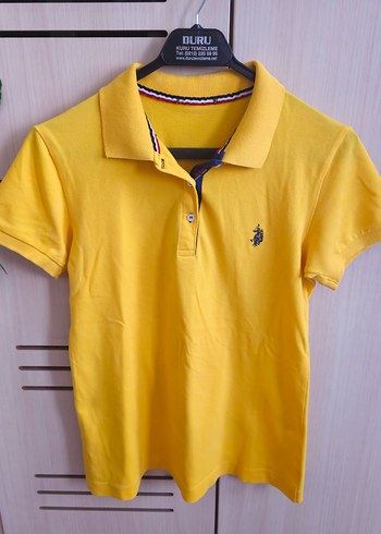 Sarı erkek Polo Yaka T-shirt