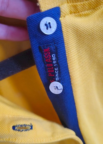 U.S Polo Assn. Sarı erkek Polo Yaka T-shirt